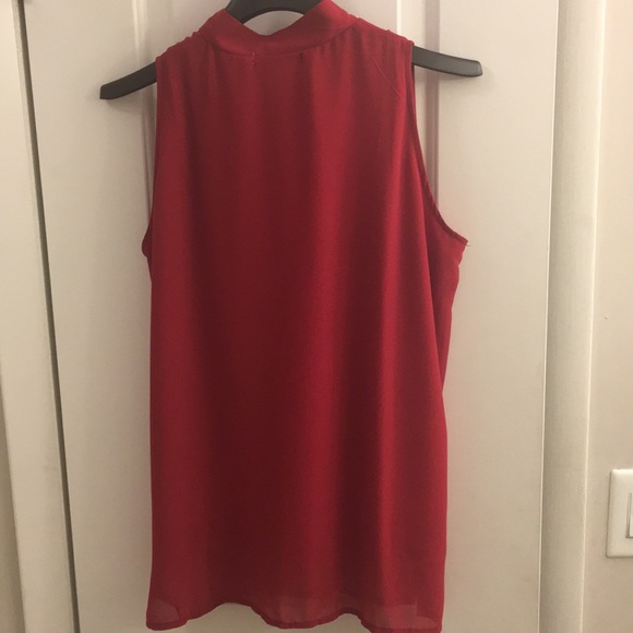 abollria fire red 🔥sleeveless blouse size L - Picture 5 of 6